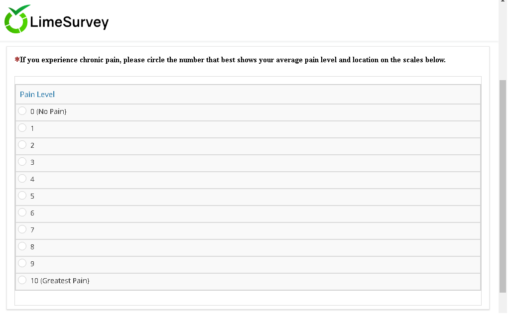 Display Array Question answers horizontally. - LimeSurvey forums