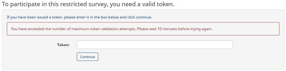 Exceeded Maximum Login Attempts LimeSurvey Forums