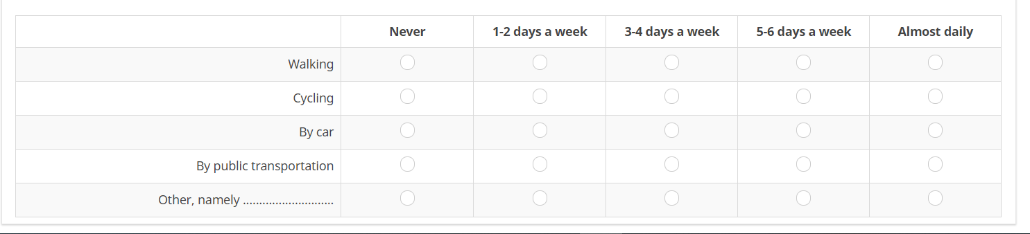 array ----add a text box in one subquestion - LimeSurvey forums