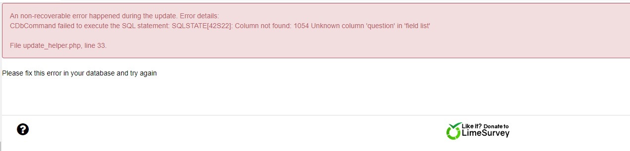 Error CDbCommand failed to excute the SQL statement: SQLSTATE[42S22 ...