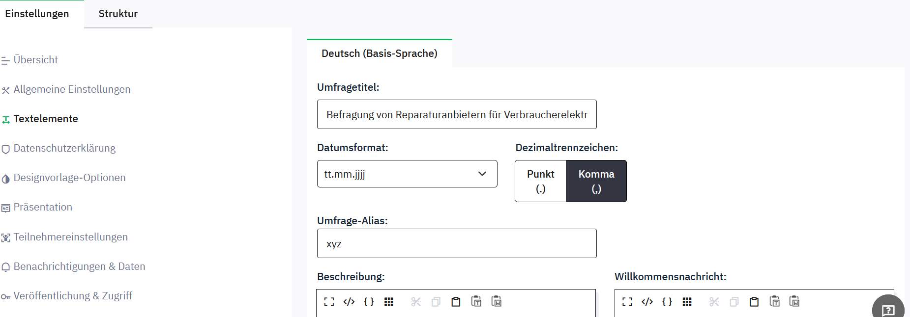 Link funktioniert nicht - LimeSurvey forums