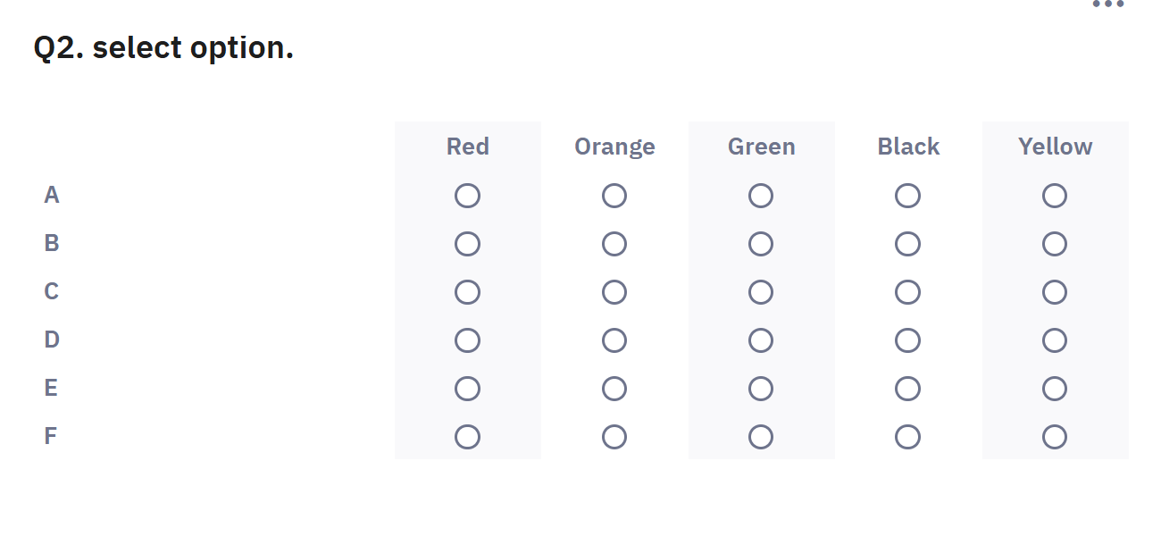 How to creat a multiple choice matrix - LimeSurvey forums