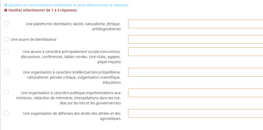 Alignement des sous questions choix multiples LimeSurvey Forums